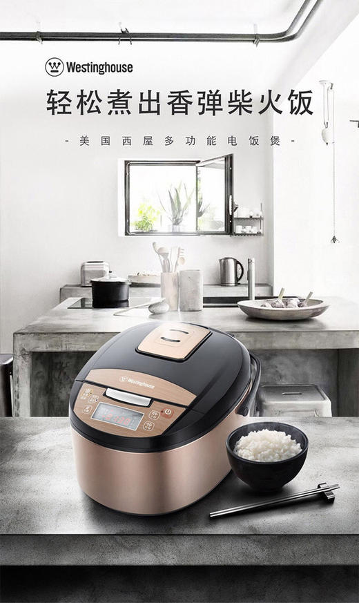 美国西屋电饭煲4L 家庭够用 商品图4
