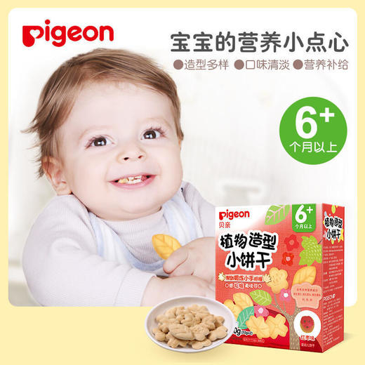 Pigeon贝亲婴儿辅食植物造型小饼干-红枣味40g(6个月以上)[FPLFB10] 商品图1