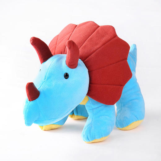 恐龙玩偶-三角龙-蓝色（nuzzle） 商品图0