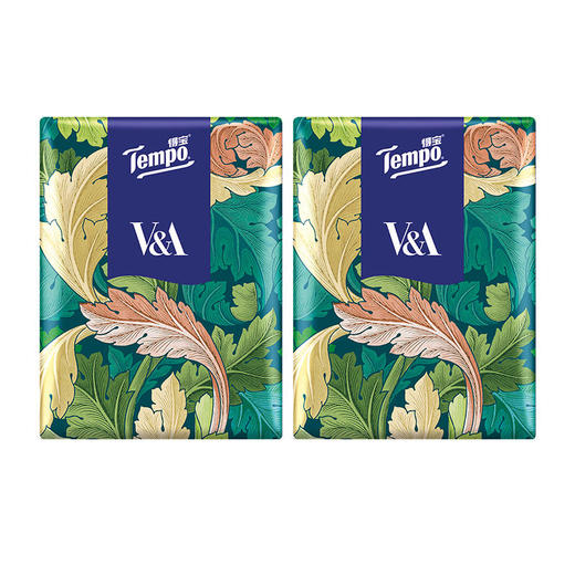 Tempo得宝V&A博物馆联名绿野骑士款手帕纸4层24小包纸巾小包便携装餐巾纸 商品图3