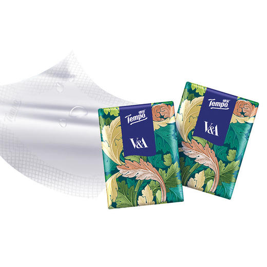 Tempo得宝V&A博物馆联名绿野骑士款手帕纸4层24小包纸巾小包便携装餐巾纸 商品图2