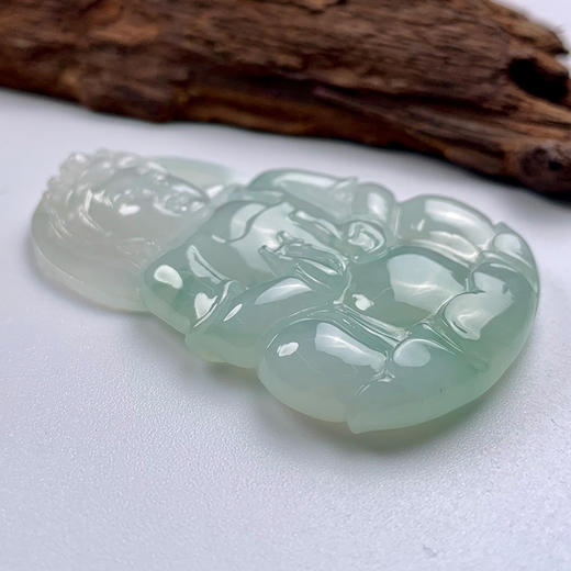 派瑞翡翠 翡翠观音 糯种 飘绿花 商品图2