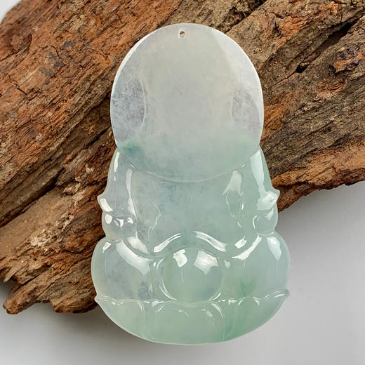 派瑞翡翠 翡翠观音 糯种 飘绿花 商品图4