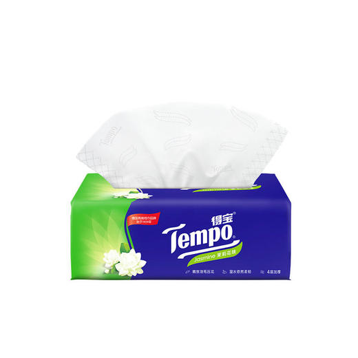 Tempo得宝软抽纸茉莉花味4层90抽8包抽纸餐巾纸 商品图4