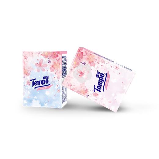 Tempo得宝手帕纸樱花味印花4层24包限定纸巾小包便携装手帕纸餐巾纸 商品图3