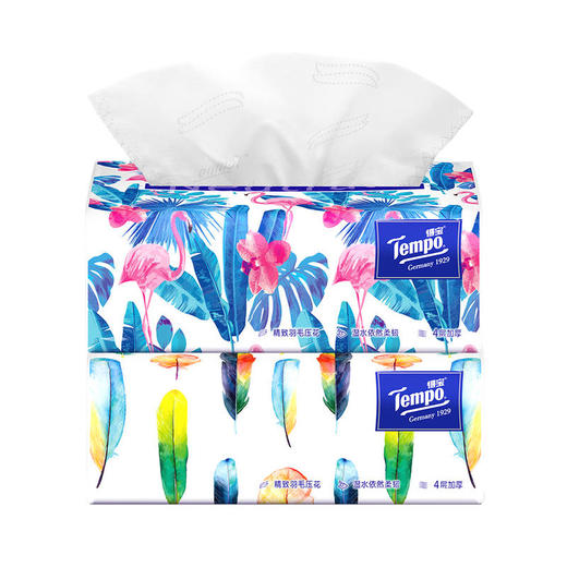 Tempo得宝软抽纸巾Mini系列4层加厚80抽18包整箱装 商品图2