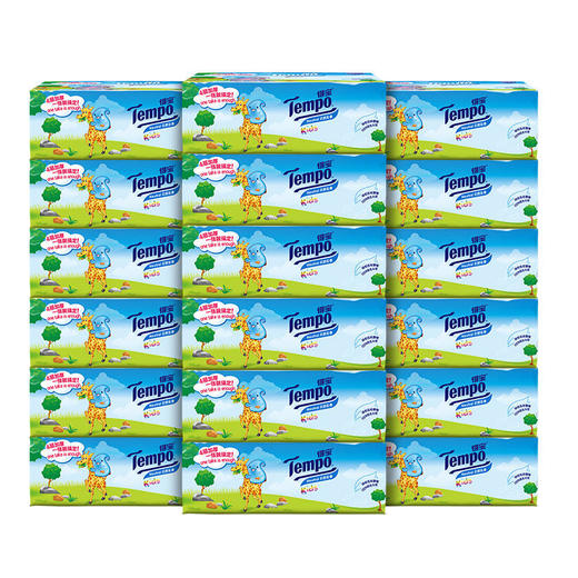 Tempo得宝软抽纸巾婴儿专用4层加厚90抽18包整箱装纸巾 商品图2