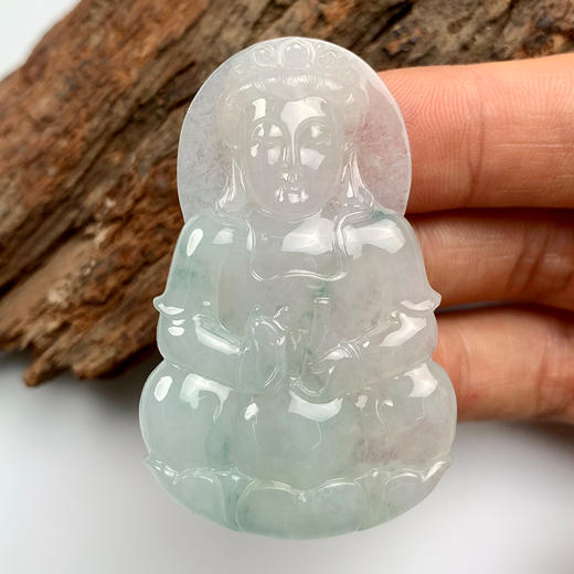 派瑞翡翠 翡翠观音 糯种 飘绿花 商品图1