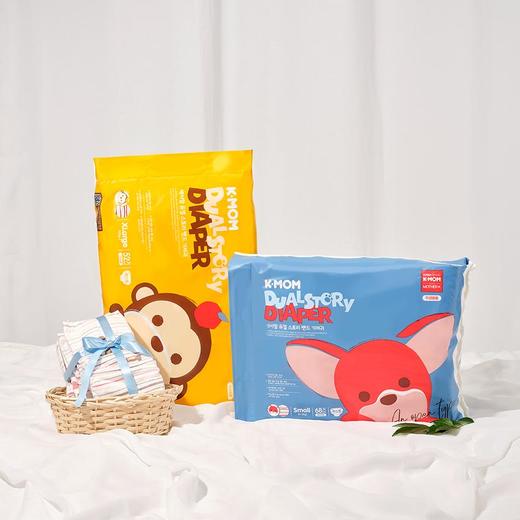韩国K-MOM宝宝故事纸尿裤超薄超柔瞬吸婴儿KMOM尿不湿S/M/L/XL码 商品图2