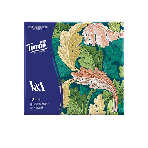 Tempo得宝V&A博物馆联名绿野骑士款手帕纸4层24小包纸巾小包便携装餐巾纸 商品图5