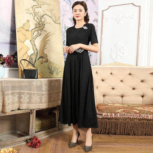 DLQ-G20028新款高端名媛气质显瘦宴会晚装礼服女连衣裙 商品图0