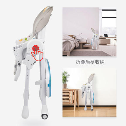 （K-1)宝宝餐椅婴儿可折叠便学坐座椅携式多功能儿童餐桌椅吃饭椅子家用 商品图3