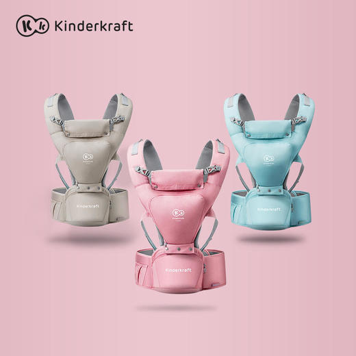 （K-4)婴儿背带多功能四季通用轻便坐凳腰凳抱娃宝宝前抱式初新生儿 商品图0