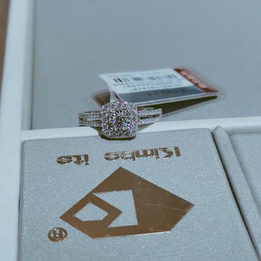 金伯利AU750 钻石女戒 方钻 白色 彩色 商品图2