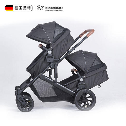 （K-1)双胞胎婴儿推车可拆分轻便折叠双人龙凤胎可坐躺夏季二胎高景观 商品图0