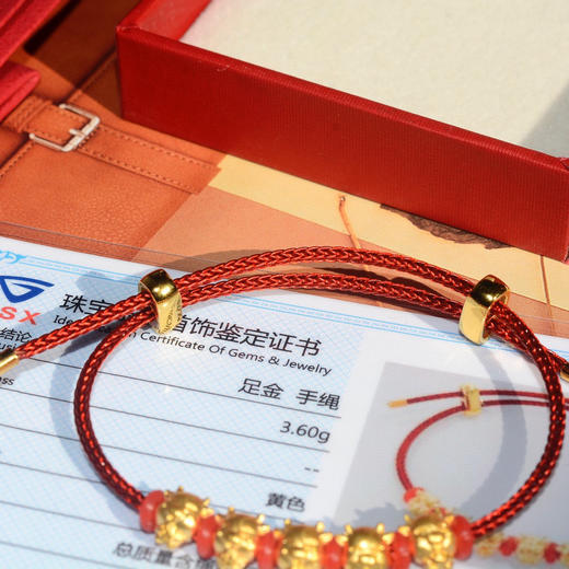周大福999足金五牛手串 商品图7