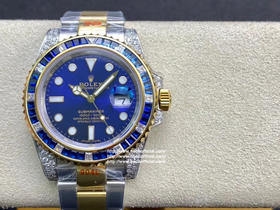 TW 海外镶钻定制版 奢华大作  劳力士 满钻 水鬼 SUB潜水型【表壳】每一颗钻石/彩宝均来自奥地利（施华洛世奇原产地）经过严格的筛选，确保颜色