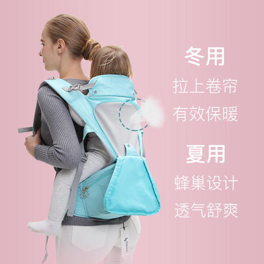 （K-4)婴儿背带多功能四季通用轻便坐凳腰凳抱娃宝宝前抱式初新生儿 商品图3