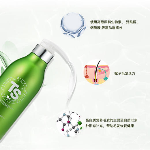 【70%的韩国脱发者都在用】韩国TS帝叶斯防脱去屑洗发水300ml 商品图3
