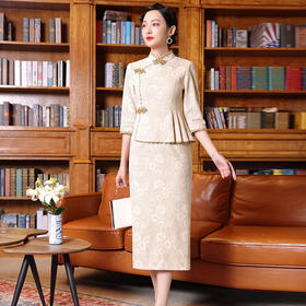 DLQ-A2744气质名媛显瘦蕾丝绣花旗袍