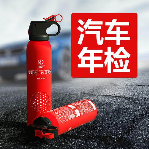 镇定 干粉式车载灭火器600g 00555a 商品图3