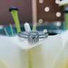 金伯利AU750 钻石女戒 方钻 白色 彩色 商品缩略图3