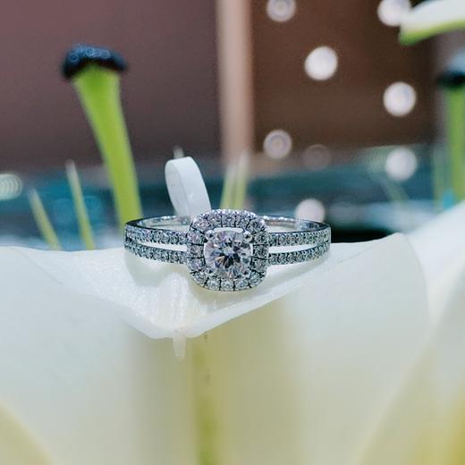 金伯利AU750 钻石女戒 方钻 白色 彩色 商品图3