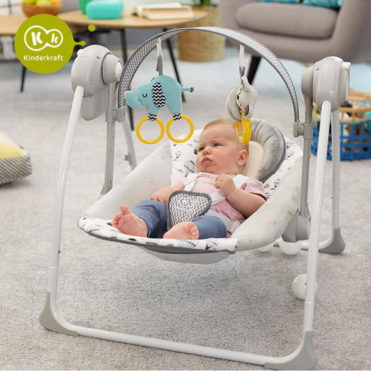 （K-1)婴儿电动摇摇椅宝宝摇篮躺椅哄娃哄睡新生儿安抚椅摇摇床 商品图3