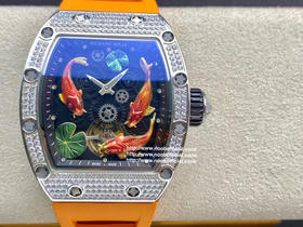 理查德米勒 Richard Mille RM57-01 【年年有鱼】搭载原装进口机械机芯 精钢壳尺寸43*50毫米 防水胶带配原装折叠扣 把愿望交给锦鲤，你只管努力，其他交给天意！