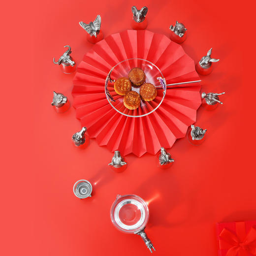 罗比罗丹 十二生肖兽首摇酒器套装 商品图2