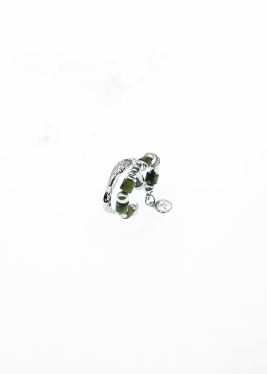 21SS 地鱼｜MERMAID - Bia Grenn 橄榄绿串珠套戒 商品图3