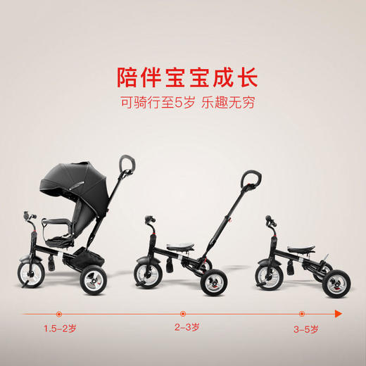 Pouch B06三轮车手推车脚踏车多功能双向儿童自行车宝宝推车婴儿伞车FX 商品图2