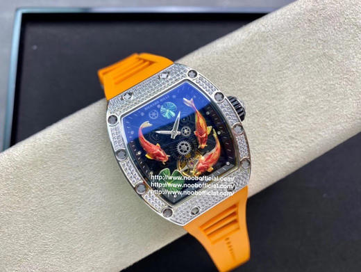 理查德米勒 Richard Mille RM57-01 【年年有鱼】搭载原装进口机械机芯 精钢壳尺寸43*50毫米 防水胶带配原装折叠扣 把愿望交给锦鲤，你只管努力，其他交给天意！ 商品图7