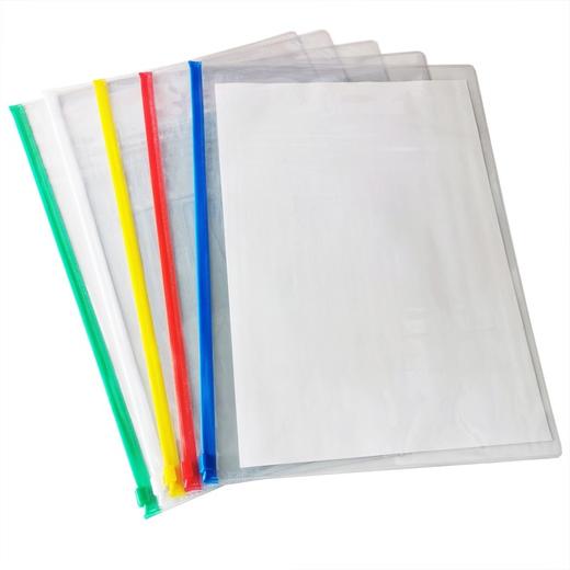 红杰18C透明拉链袋PVC拉边袋A4B5A5票据 商品图1