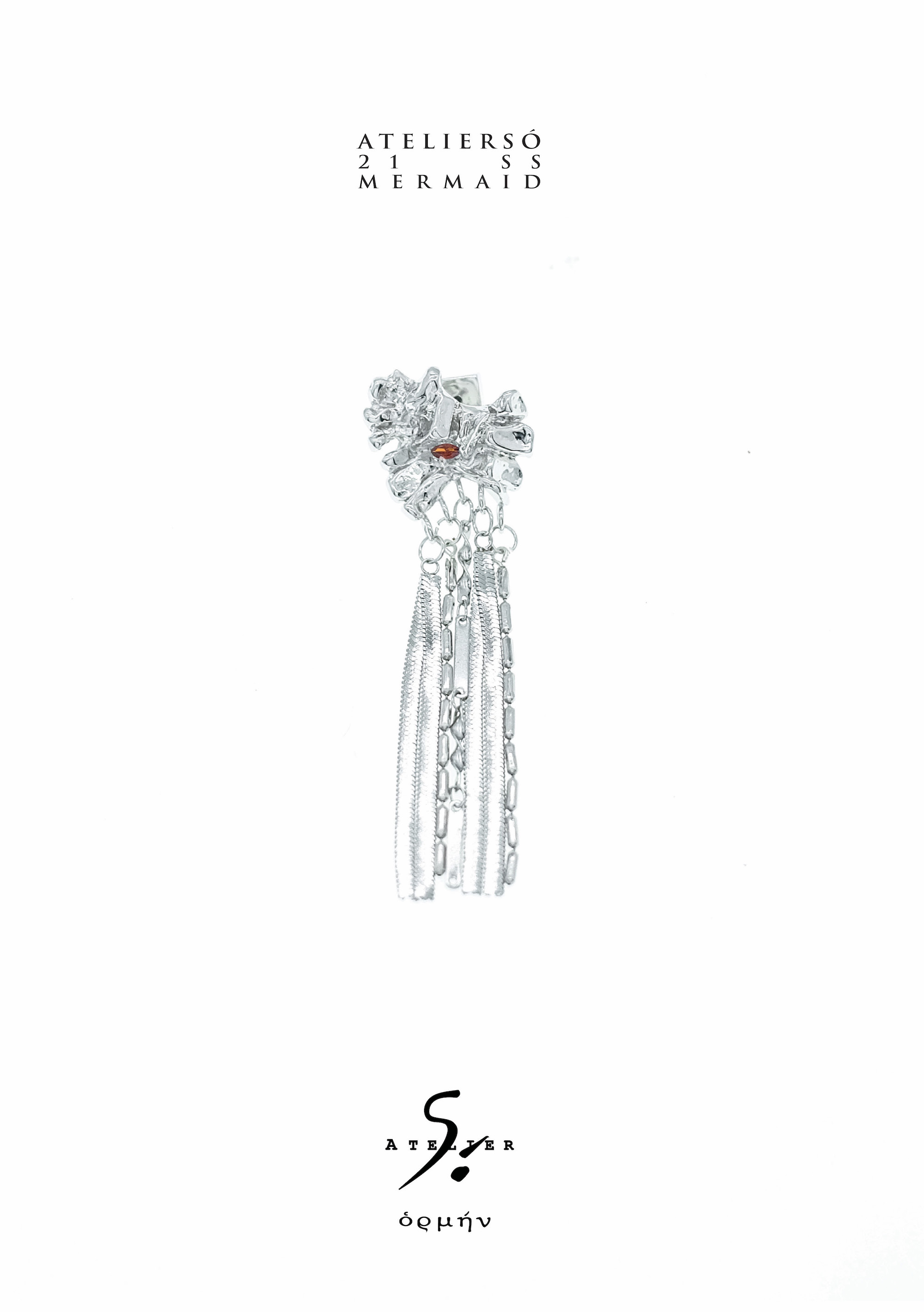 21SS 地鱼｜MERMAID - Fungia 珊瑚花流苏耳环