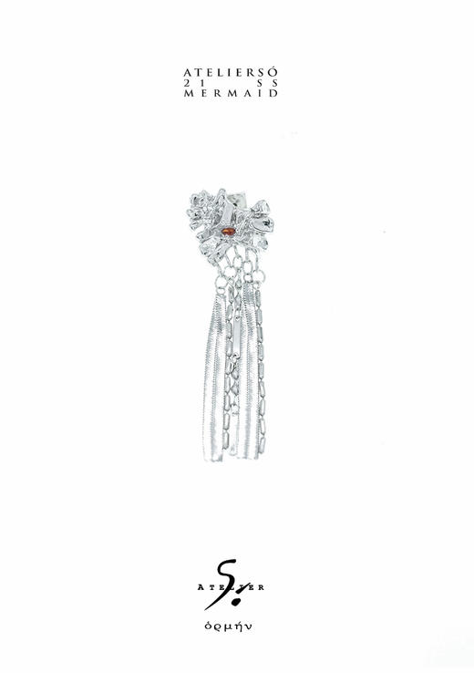 21SS 地鱼｜MERMAID - Fungia 珊瑚花流苏耳环 商品图0