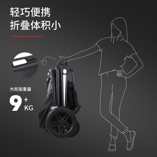 Pouch A60III代婴儿推车双向高景观可坐可躺轻便折叠婴儿车宝宝儿童推车FX 商品图4