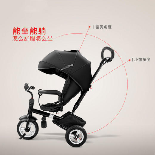 Pouch B06三轮车手推车脚踏车多功能双向儿童自行车宝宝推车婴儿伞车FX 商品图3