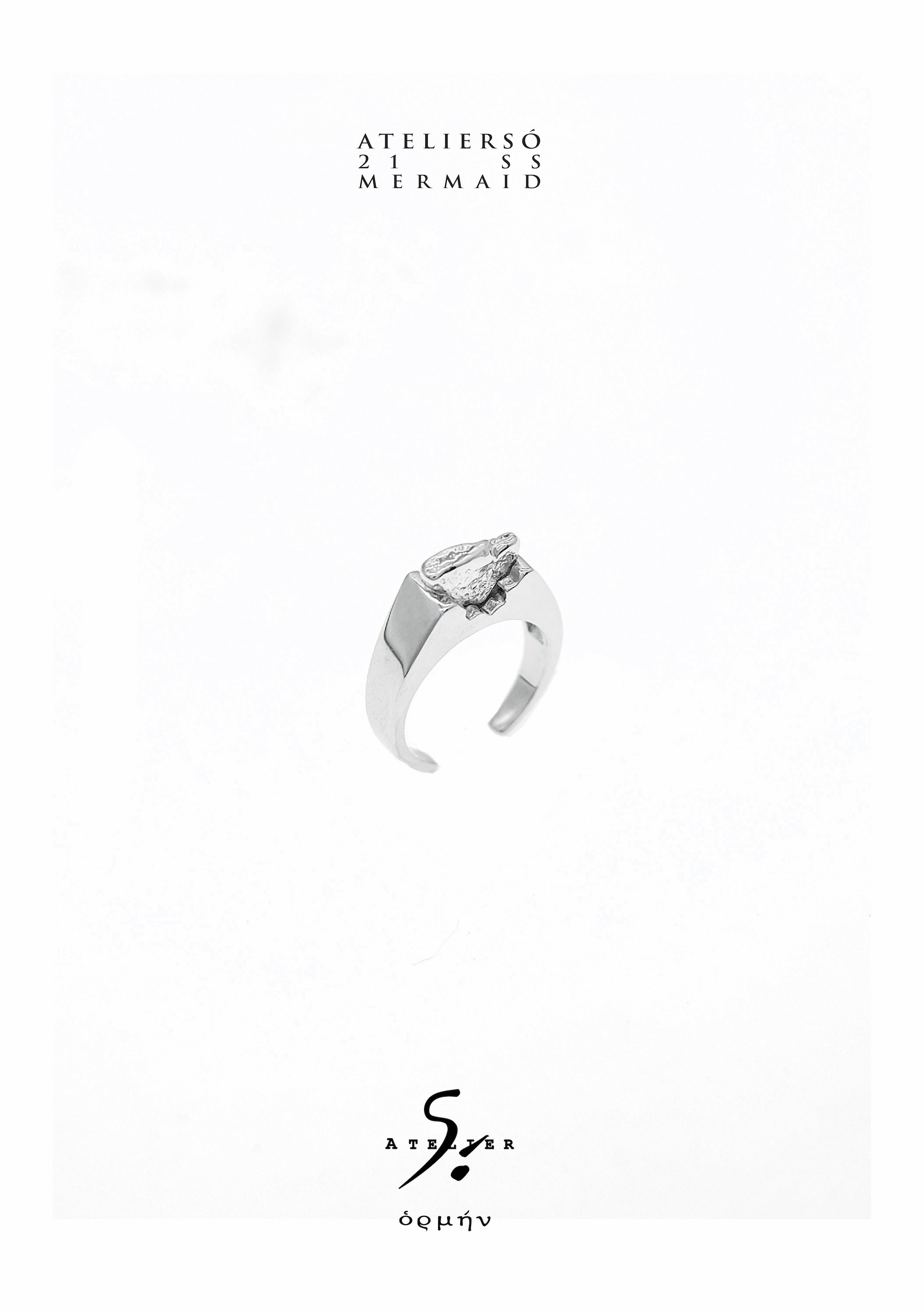 21SS 地鱼｜MERMAID - Jag 纹理片锯齿戒