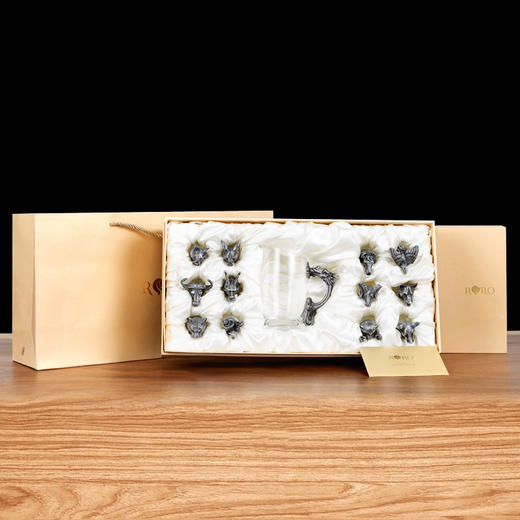 罗比罗丹 十二生肖兽首摇酒器套装 商品图4