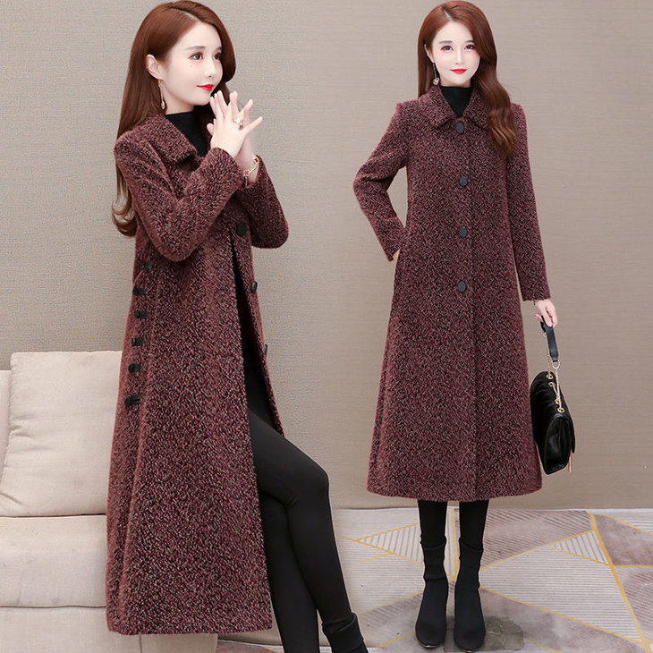 pdd-专柜正品长款加厚貂绒大衣