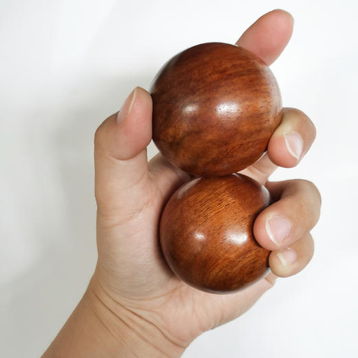 红木保健手球越南花梨木按摩球健身实木把玩球送老人父母练手