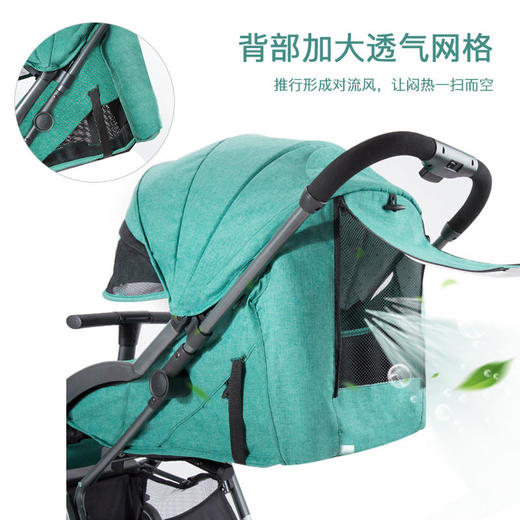 PouchS350婴儿推车超轻便携折叠可坐躺登机上飞机避震儿童伞车FX 商品图3