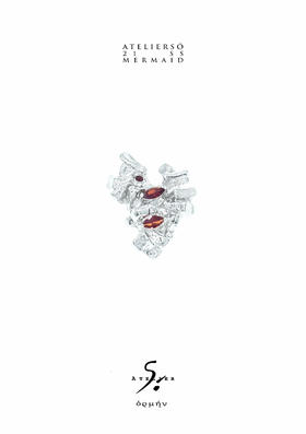 21SS 地鱼｜MERMAID - Para 珊瑚花水晶耳钉