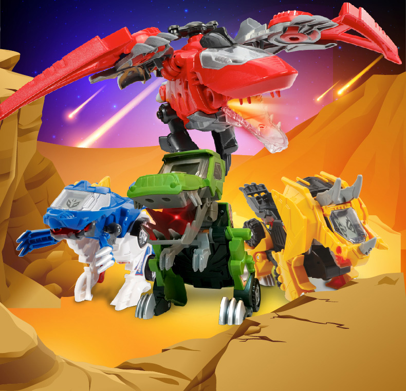 守护者 变形金刚 伟易达（VTech）变形恐龙守护者系列三角龙变形恐龙变形机器人汽车飞机玩具益智玩具礼物3-8岁