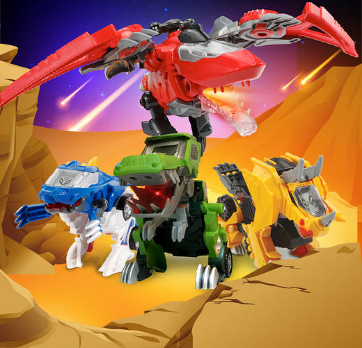 守护者 变形金刚 伟易达（VTech）变形恐龙守护者系列三角龙变形恐龙变形机器人汽车飞机玩具益智玩具礼物3-8岁 商品图0