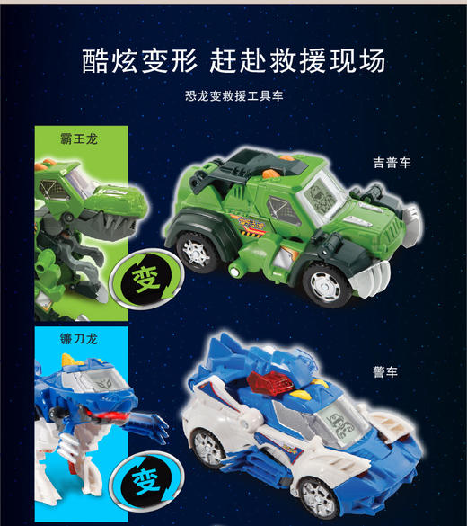 守护者 变形金刚 伟易达（VTech）变形恐龙守护者系列三角龙变形恐龙变形机器人汽车飞机玩具益智玩具礼物3-8岁 商品图2