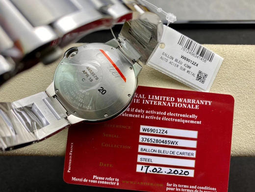 V6 厂 一表一卡一码！V7版 卡地亚 蓝气球 可搭载皮带和钢带，42mm 直径42x13mm，搭载2824自动机械机芯，316精钢表壳，蓝宝石镜面，烧蓝钢针，折叠扣，防水50米！乱真之作！ 商品图10