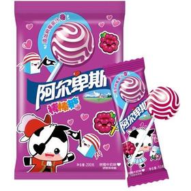 阿尔卑斯树莓牛奶味棒棒糖（20支）