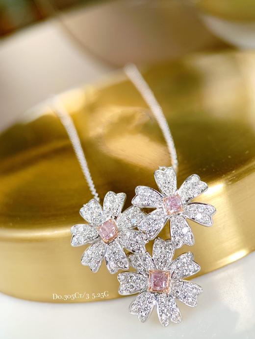“雏菊”粉钻项链 商品图0